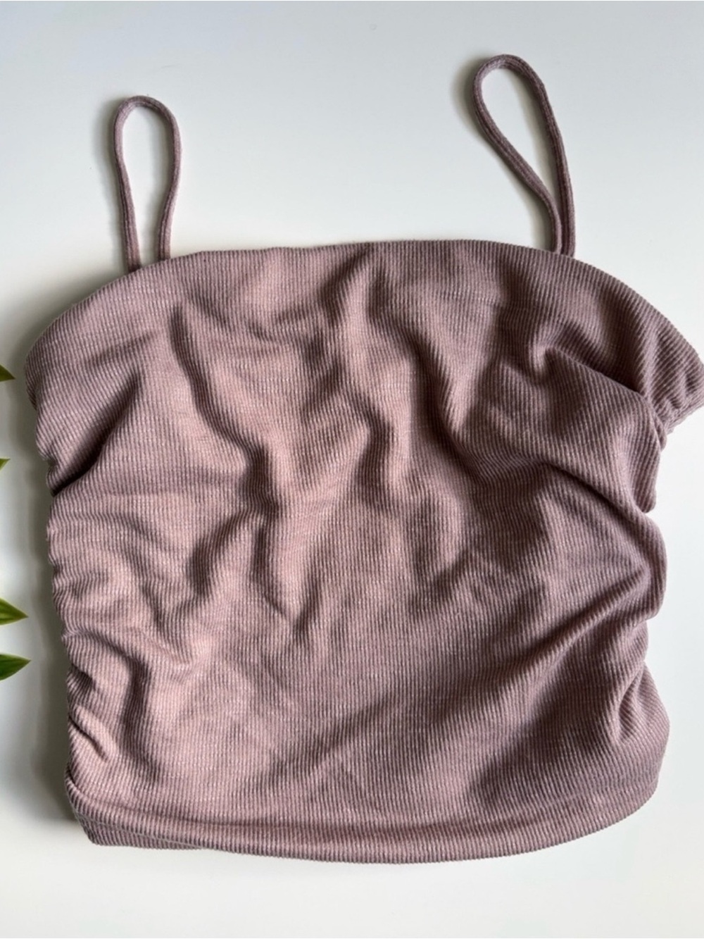 NWT liz & sara women’s ribbed light mauve top
